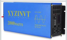 Xyzinvt Al200012rc-fba 2000 Watt Pure Sine Wave Power Inverter Dc 12v To Ac 120v With Led Display L