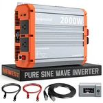 2000W Power Inverter (peak 4000W) Pure Sine Wave 12V To 120V Car Solar Rv Marine. Fixed Price $114.99.