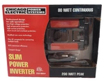 Chicago Electric Slim Power Inverter 80 Watt Continuous /200 Peak 66944. Fixed Price $17.97.