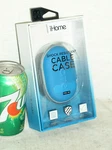 New Sealed Ihome IHCO212L Blue Shock Resistant Cable Zipper Pocket Hard Case. Fixed Price $5.99.