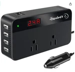 Leicestercn 200W Car Power Inverter Charger Dc 12V-110V Ac Converter 4 Usb Ports. Fixed Price $9.99.
