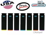 Mk Jet Black Lighter, Striking Design Windproof Butane Refillable (7 Pk). Fixed Price $16.99.