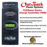 Outback Power FM80 Flexmax 80A Mppt Solar Charge Controller (stock Is Limited). Fixed Price $589.95.