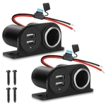 1PCS Dual Usb Outlet Cigarette Lighter Socket Splitter With Blade Fuse,. Fixed Price $16.65.