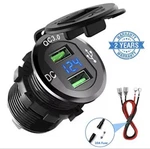 Quick Car Charger, Chgeek 12V/24V 36W Aluminum Waterproof Dual QC3.0. Fixed Price $14.99.