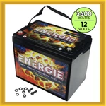 Energie PR3600 Watt 75AH Capacity 12 Volt Power Cell Positive Terminal Left. Fixed Price $193.99.
