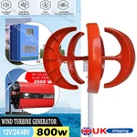 800W 12/24V Lantern Wind Turbine Generator Power Inverter Hybrid Mppt Controller. Fixed Price $445.14.