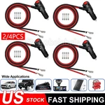 2-4X 12-24V Fused Led Car Cigarette Lighter Plug Socket Cable Adapter W/ Switch. Fixed Price $21.69.