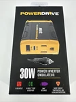 Powerdrive PWD30 30W Car Plug Inverter Dc 12V To 110V Slim Adapter. Fixed Price $34.99.