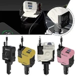 12-24V Car Cigar Lighter Charger Usb-c/a Dual Cable Display For Iphone 16/15/14. Fixed Price $15.42.