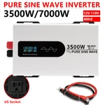 Pure Sine Wave Power Inverter 3500W 7000W 12V To 110V 120V Ac Lcd Converter. Fixed Price $204.20.