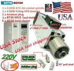 Us 4.5KW 220V BT30 Atc Air Cooled Spindle Motor Tool CHANGER&5.5KW Inverter Vfd. Fixed Price $1965.00.