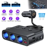 3WAY Car Cigarette Lighter Socket Splitter Usb Fast Charger Power Adapter 12-24V. Fixed Price $16.06.