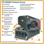 Tripp-lite PV1000HF Powerverter/inverter 12V 120V Ac 4 Outlets Watts. Fixed Price $114.95.