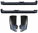 Set For 2007-2013 Chevy Silverado Gmc Sierra Rocker Panel Cab Corner Crew Ijvogq. Fixed Price $407.99.
