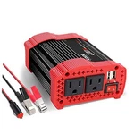 200W Car Power Inverter 12V Dc To 110V Ac Converter With 3.1 Dual Usb Red. Fixed Price $41.54.