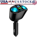 Dual Usb Car Cigarette Lighter Socket Splitter Power Adapter Charger Outlet 12V. Fixed Price $6.79.