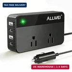 Allwei 200W Car Power Inverter, 12V Dc To 110V Ac With 4 Usb Fast Ch. Fixed Price $37.64.