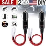 2PCS 12-24V Fused Male Car Cigarette Lighter Socket Plug Connector Cable W/leads. Fixed Price $10.35.