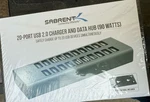 Sabrent 90W 20-PORT Usb 2.0 Fast Charger, 12V Power Supply Included (AX-P20C). Fixed Price $30.00.