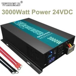 Pure Sine Wave Inverter 3000W Power Converter 24V 120V Battery Solar Home Car Rv. Fixed Price $260.30.