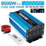 4000W/8000W Pure Sine Wave Power Inverter 12V To 120V 4AC Remote Control Blue. Fixed Price $249.99.
