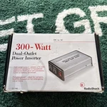 Radio Shack 300 Watt Dual Outlet Power Inverter Portable Exc.cond. 22-146. Fixed Price $20.00.