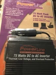 Powerline Dc To Ac Inverter 75 Watt Continuous 120 Volt Cigarette Lighter. Fixed Price $19.95.