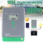 5200W 100A Mppt Solar Power Panel Regulator Charge Lcd Controller 12V 24V 36V48V. Fixed Price $152.99.
