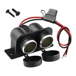 Cigarette Lighter Socket With Blade Fuse, Waterproof Auto Dual. Fixed Price $13.99.