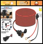 12V/24V Heavy Duty Cigarette Lighter Socket Extension Cable 12FT, 20A, Fuses Inc. Fixed Price $28.99.