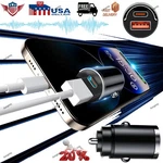 New Mini Dual Usb Pd Type-c Car Charger 100W 200W Fast Adapter Accessory-. Fixed Price $10.99.