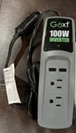 Goxt 100 Watt Inverter Model 23401 Converts Car Dc To 115 Ac,. Fixed Price $20.70.