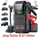 5000A Peak 5-IN-1 Jump Starter With Air Compressor, 150PSI Tire Inflator & Power. Fixed Price $54.62.