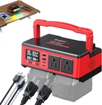 350W Power Inverter Compatible With Milwaukee 18V Batteries: Portable Stat. Fixed Price $110.12.