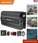 Compact 2000 Watt Inverter - Ultimate Power Solution For Travel & Emergency. Fixed Price $237.99.