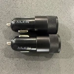 Ailkin Dual-port Usb Car Charger. Supports Charging Two Devices 2 Chargers. Fixed Price $11.90.