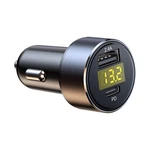 Dc 12V-24V Portable Usb Type-c Car Charger Lighter Led Voltmeter Fast Charging. Fixed Price $10.74.