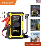 Yellow A3 3000A Car Jump Starter & Smart Tire Pump Hassle-free Vehicle Support. Fixed Price $149.29.
