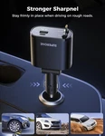 Superone Retractable Car Charger 4 In 1, Fast Phone With Cord 2.6FT. Fixed Price $23.58.