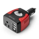 Bestek 150W Power Inverter 12V To 110V Voltage Converter Car MRI1511U, Red. Fixed Price $37.99.