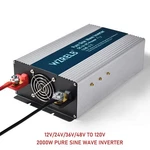 Wzrelb 2000W 36VDC To 120VAC Pure Sine Wave Power Inverter 4 Outlets Rv Camp. Fixed Price $139.90.