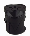 Universal Travel Charger Power Plug Adapter With Usb And Fuse Proctection Black. Fixed Price $8.99.
