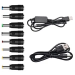 Gutreise Usb 5V Dc 12V Converter Power Cable + 8 Connectors Adapter Black. Fixed Price $15.62.