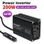 Car Auto 200W Power Inverter Dc 12V 110V 120V Converter With Usb Black. Fixed Price $17.09.