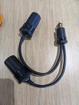 Powerlet PAC-028 Straight To Two Cigarette Sockets Cable For Bmw Ducati Triumph. Fixed Price $25.00.