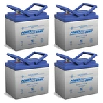 Power-sonic 4 Pack 12V 35AH Sla Battery For Doorking Inverter 1000. Fixed Price $319.99.