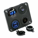 Dual Usb Port Marine Boat Car Rv Voltmeter 12V Socket 4 Hole Panel Switch Kit. Fixed Price $21.11.
