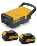 300W Portable Power Supply Inverter Compatible With Dewalt 2PACK 20V Battery 6A. Fixed Price $59.99.