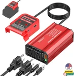 300W Power Inverter For Milwaukee M18 Battery Dc 18V To Ac 110V Convert. Fixed Price $67.99.